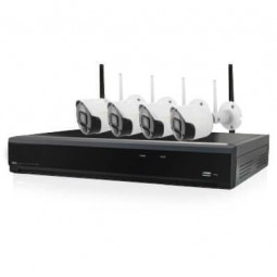 4 Kameralı Kablosuz Set - 8 Kameraya Kadar Eklenebilir